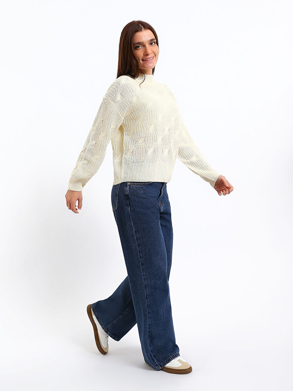 Polurolka Ženski Džemper od Trikotaže-1