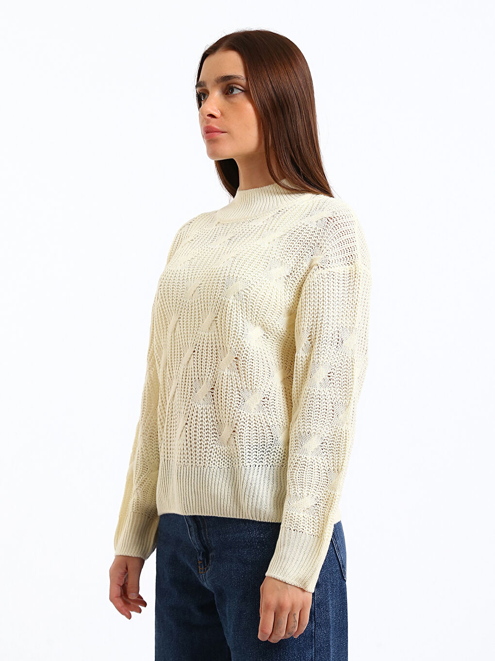 Polurolka Ženski Džemper od Trikotaže-3