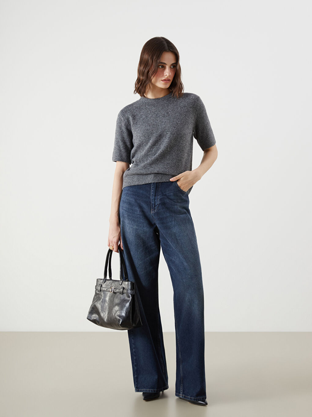 LCW Vision Crew Neck Women's Knitwear Sweater -W5BN44Z8-D3A