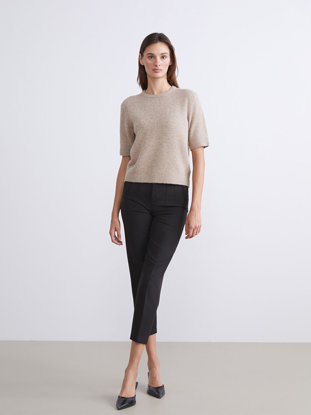 LCW Vision Crew Neck Women's Knitwear Sweater -W5BN44Z8-D3G