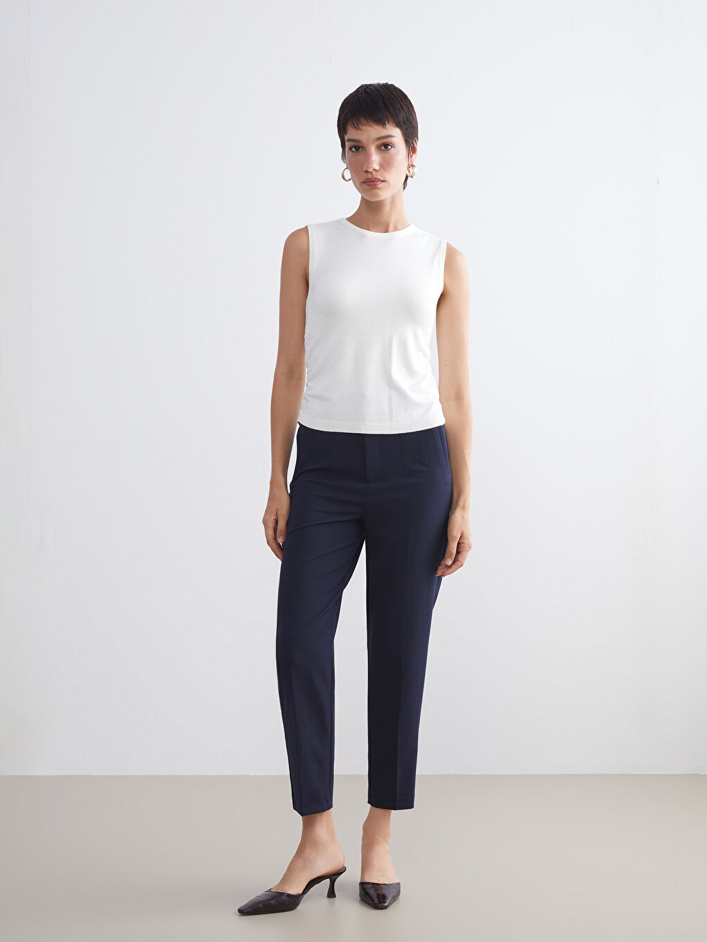 LCW Vision Crew Neck Women's Knitwear Tank Top -W5BN46Z8-FDU