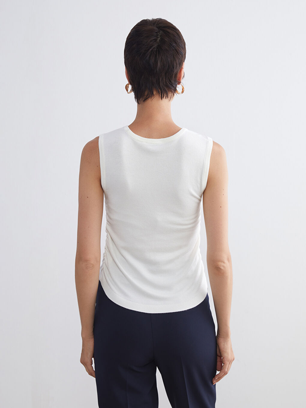 LCW Vision Crew Neck Women's Knitwear Tank Top -W5BN46Z8-FDU