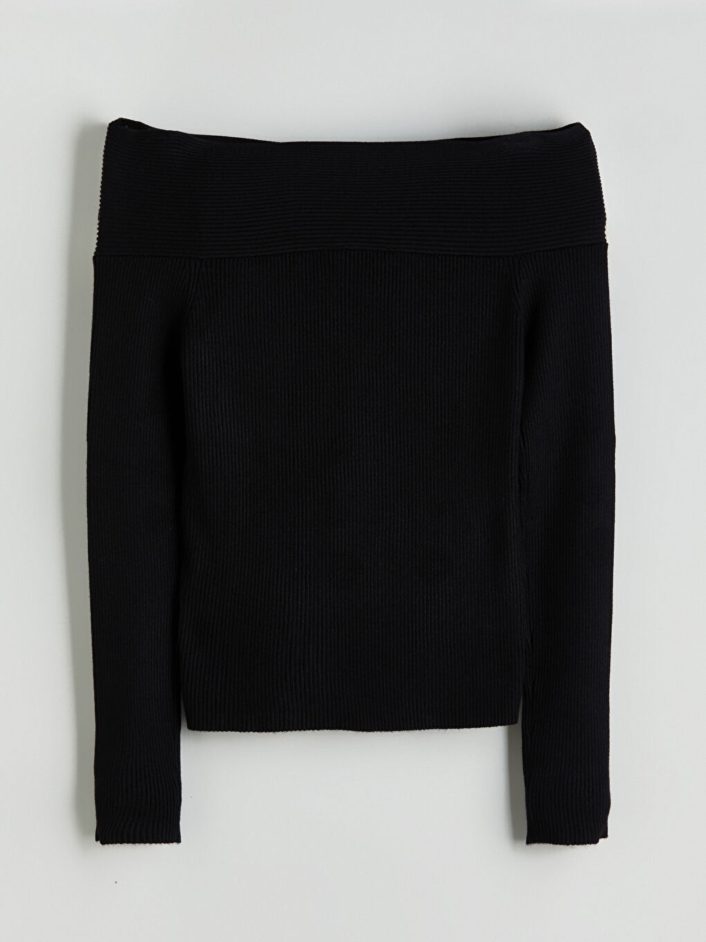 Slash Neck Women's Knitwear Sweater-4