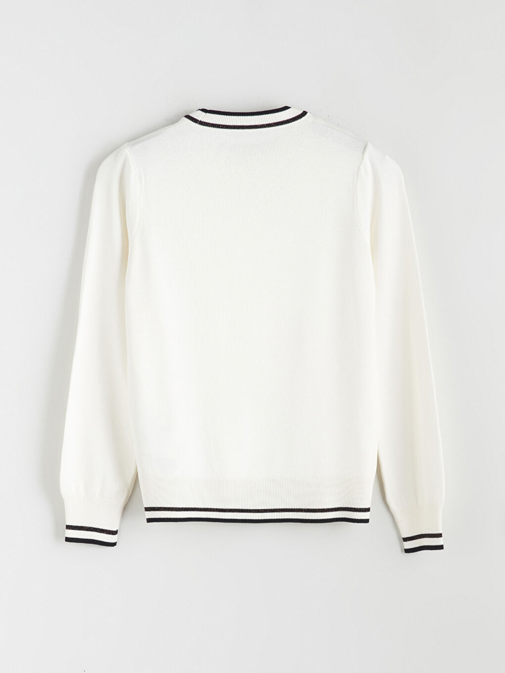 LCW Vision Crew Neck Striped Women's Knitwear Sweater -W5BN48Z8-FDU