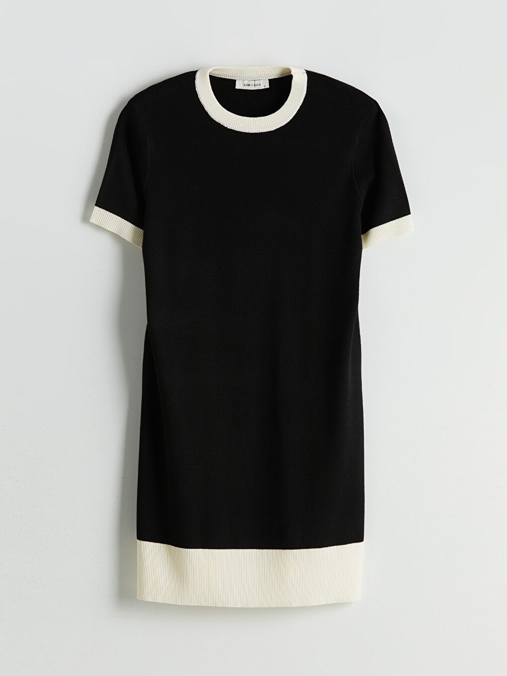 LCW Vision Crew Neck Mini Knitwear Dress -W5BN54Z8-CVL