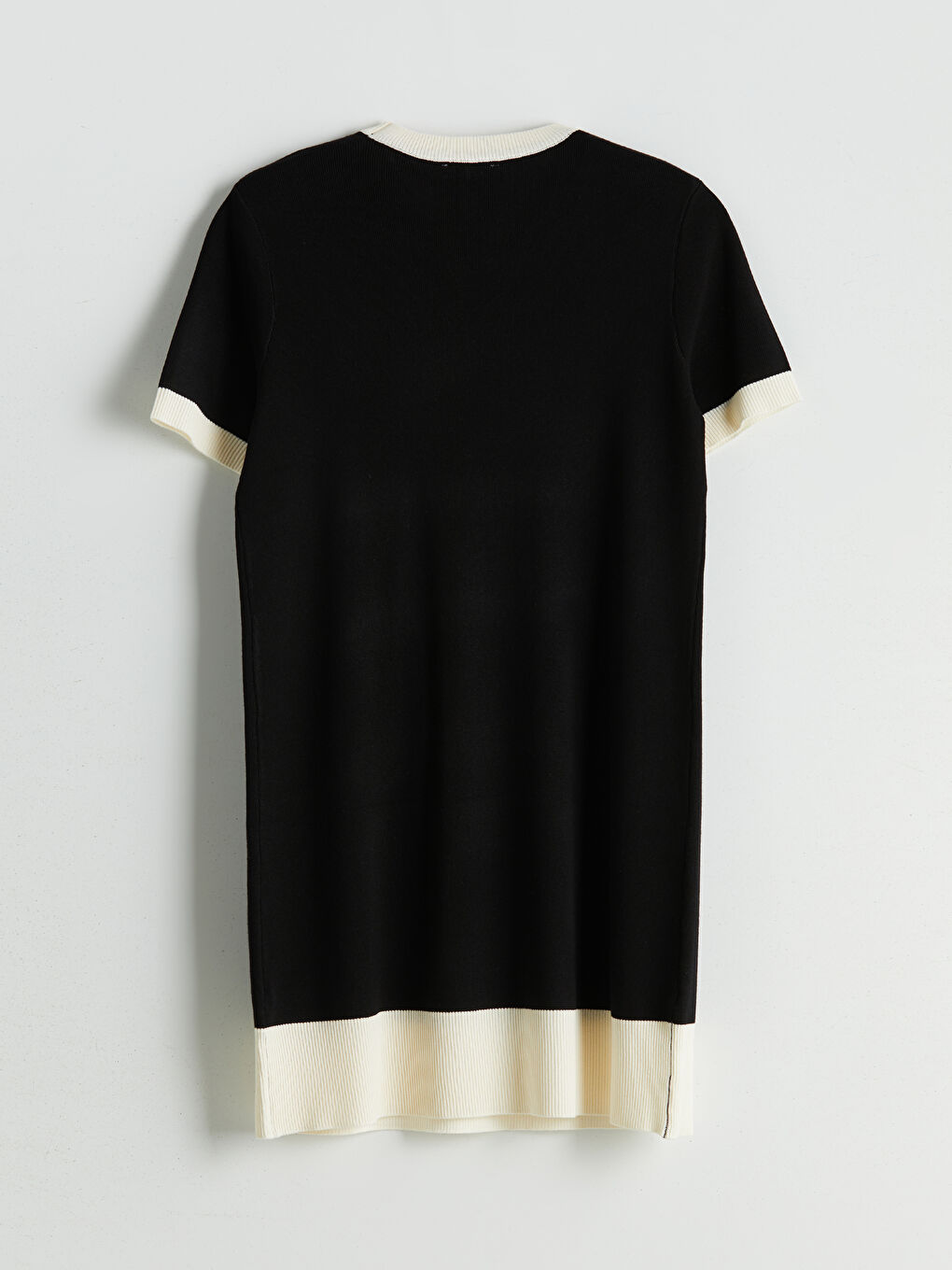 LCW Vision Crew Neck Mini Knitwear Dress -W5BN54Z8-CVL