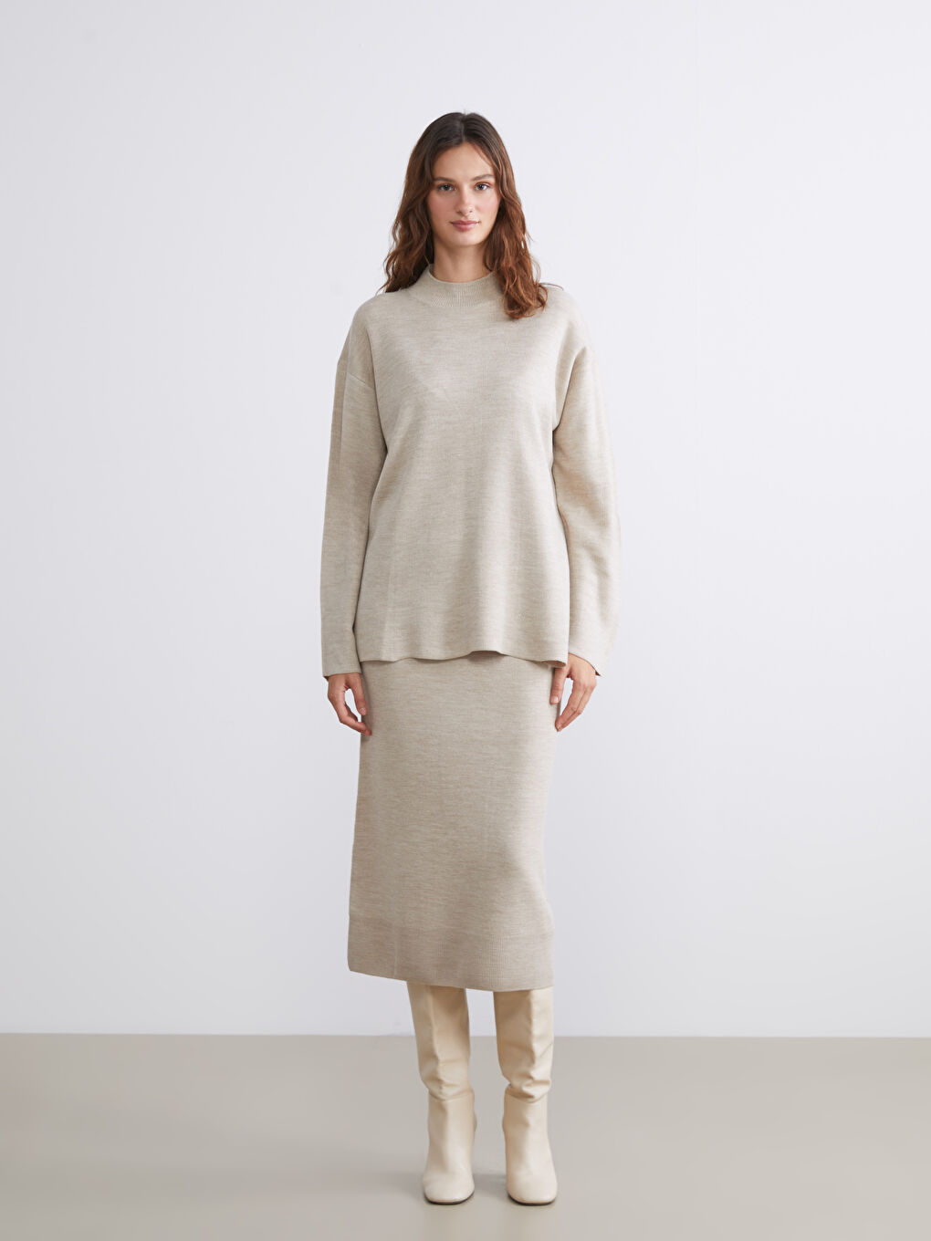 Half Turtleneck Women's Knitwear Sweater-1