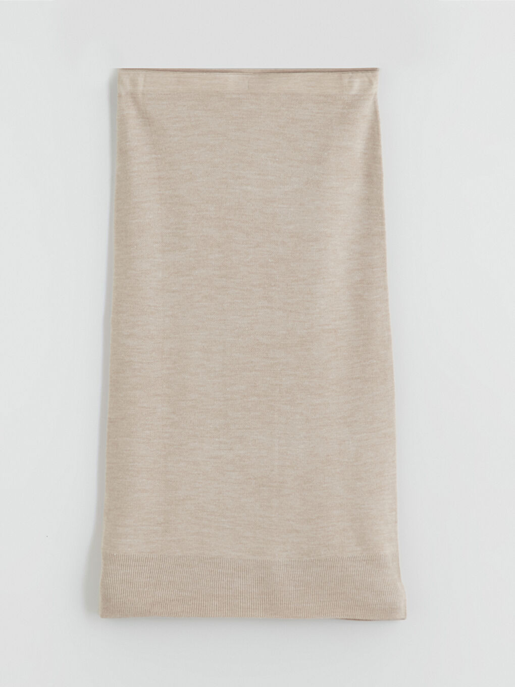 Elastic Waist Knitwear Skirt-4