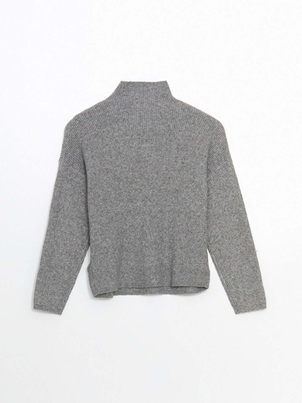 Funnel Neck Oversize Women's Knitwear Sweater-5