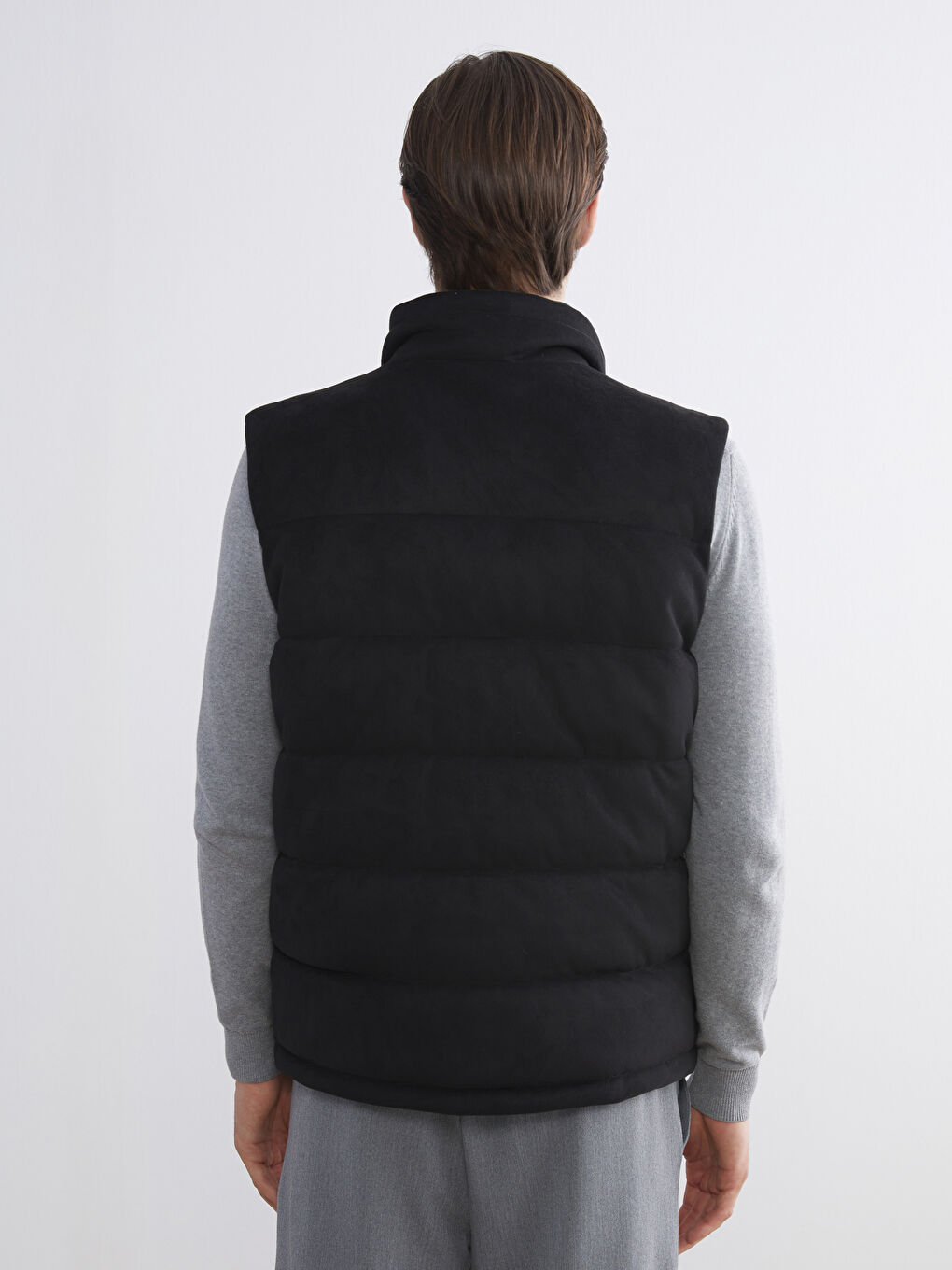 Standard Fit Funnel Neck Men's Puffer Gilet-4
