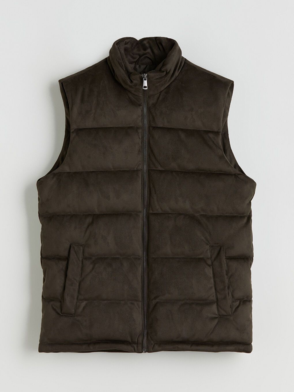 Standard Fit Funnel Neck Men's Puffer Gilet-6