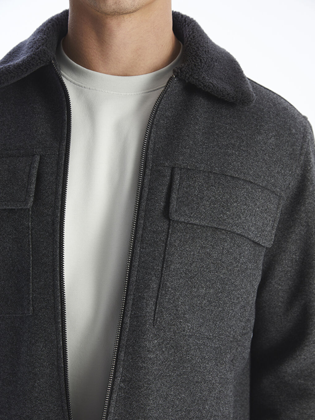 Standard Fit Collared Neck Men's Cachet Coat-2
