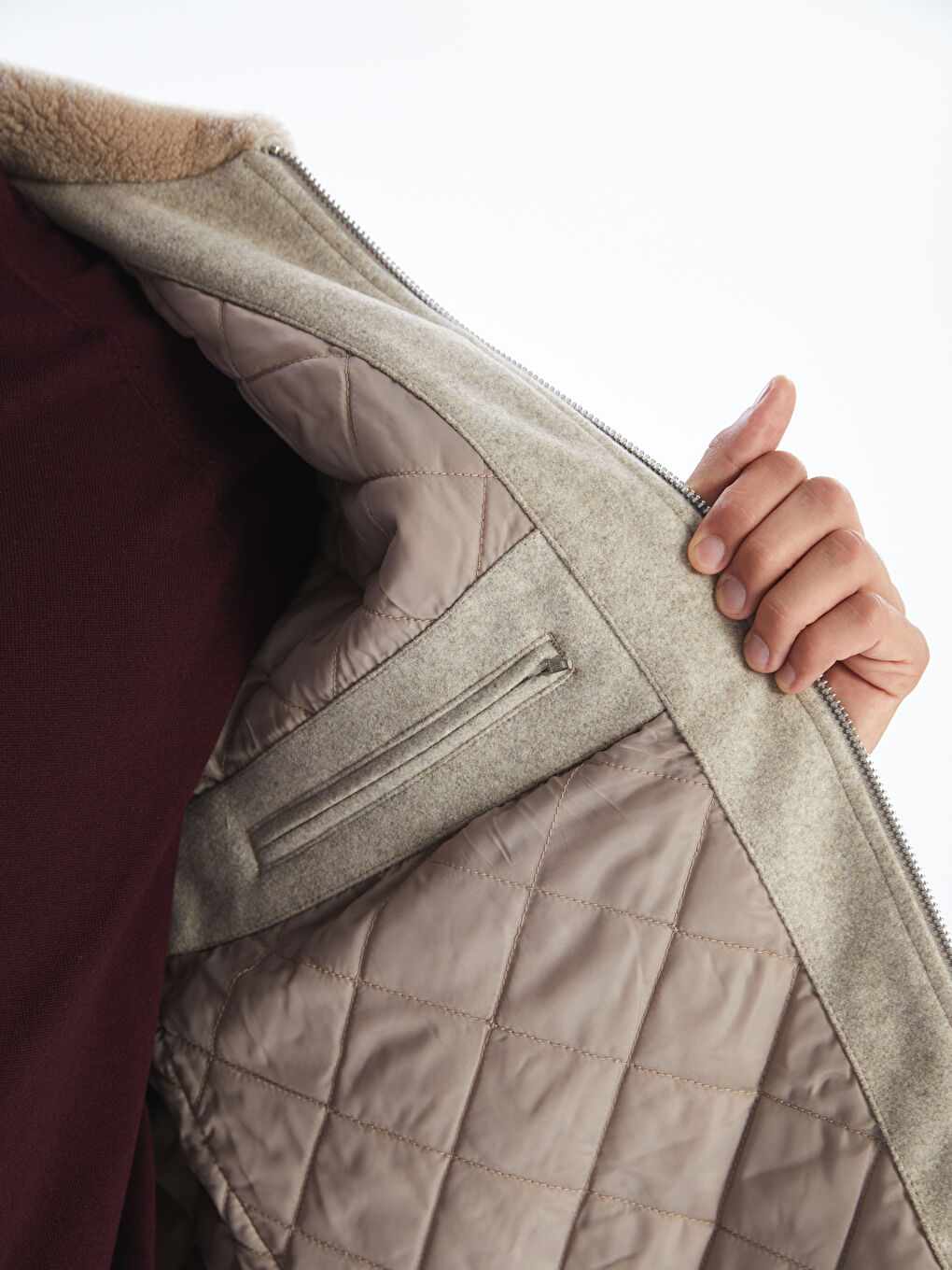 Standard Fit Collared Neck Men's Cachet Coat-2