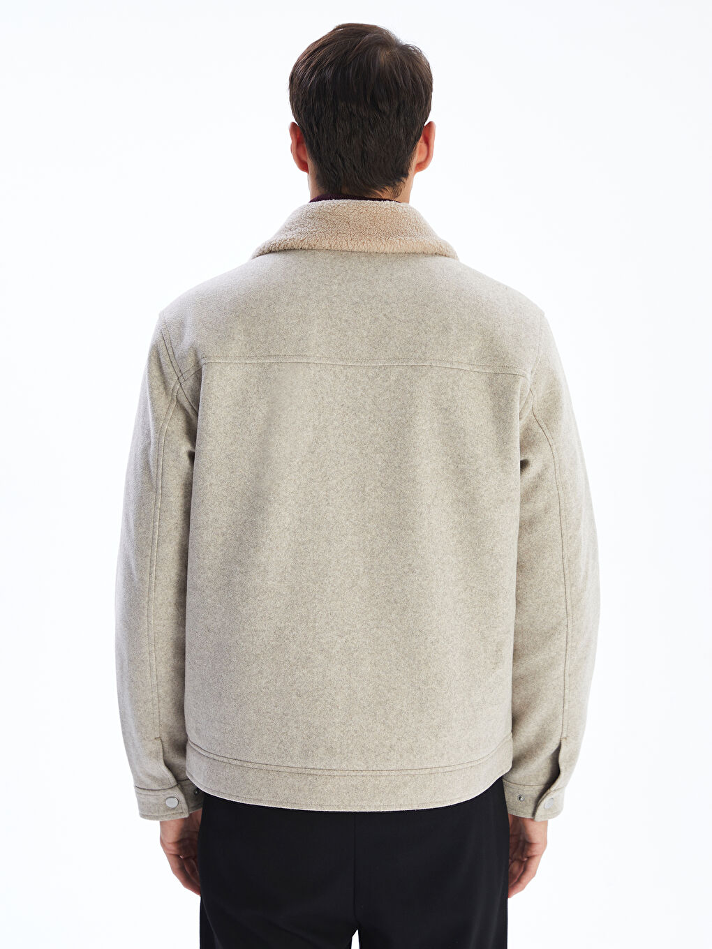 Standard Fit Collared Neck Men's Cachet Coat-4