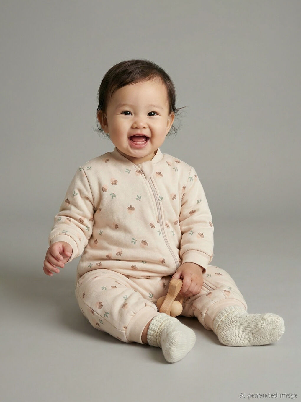 ჩვილი გოგონა ბეჟი საძილე ტომარა