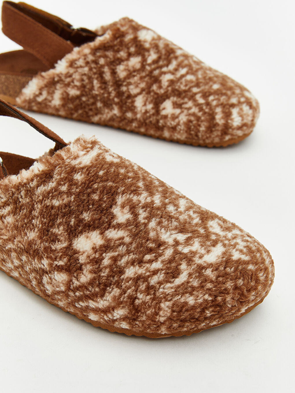 Patterned Plush Women's Home Slippers-2