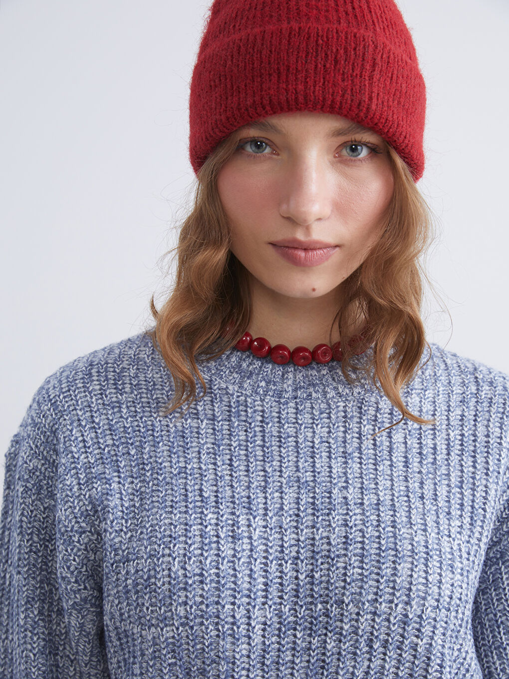 Crew Neck Women's Knitwear Sweater-2
