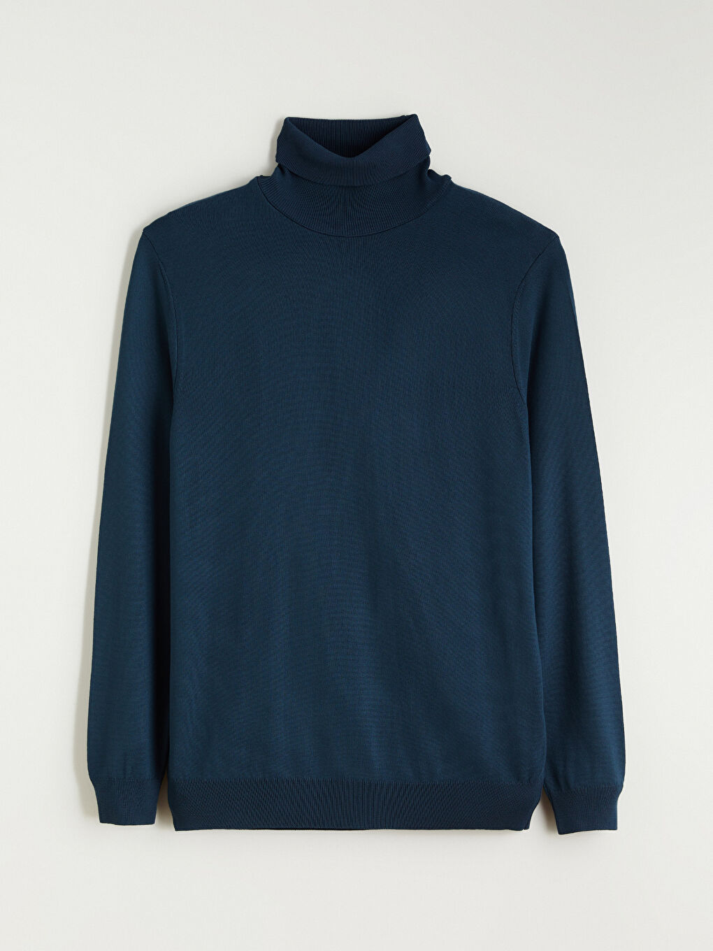 Lacivert Balıkçı Yaka Erkek Triko Kazak-4