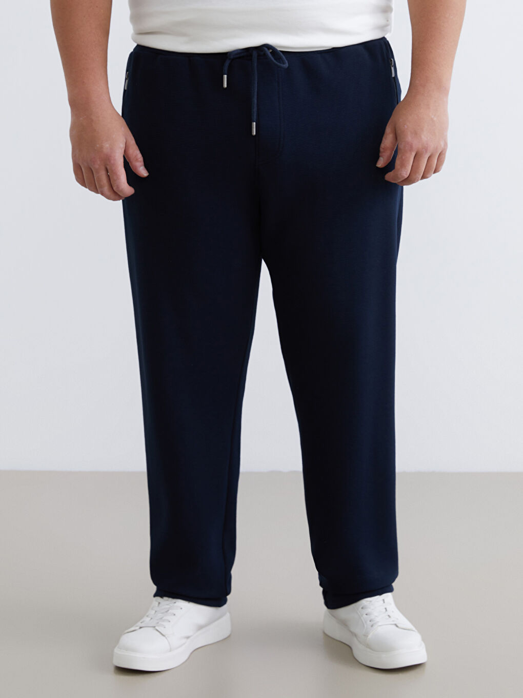 Lacivert Standart Kalıp Erkek Eşofman Altı-9