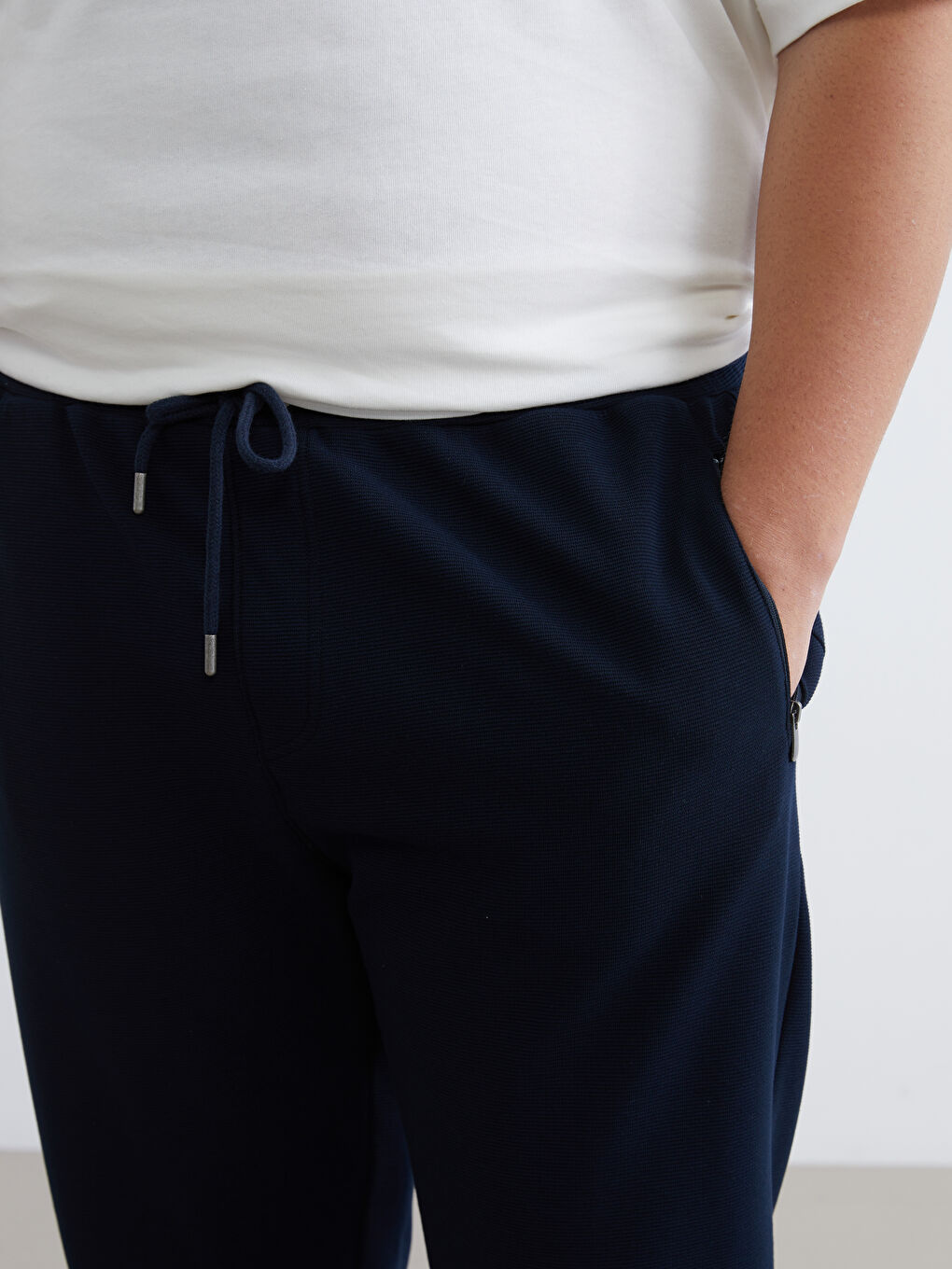 Lacivert Standart Kalıp Erkek Eşofman Altı-10