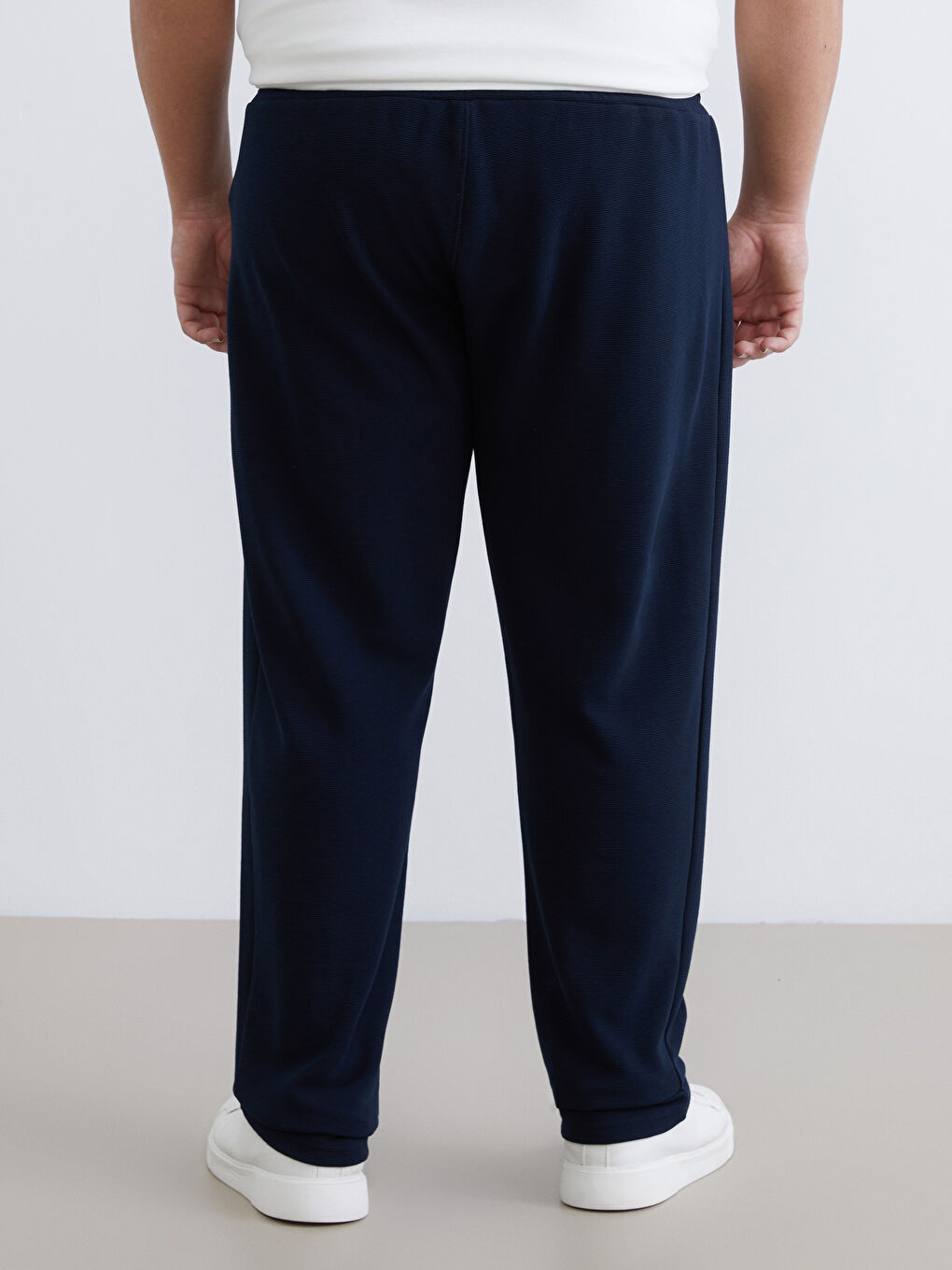 Lacivert Standart Kalıp Erkek Eşofman Altı-11