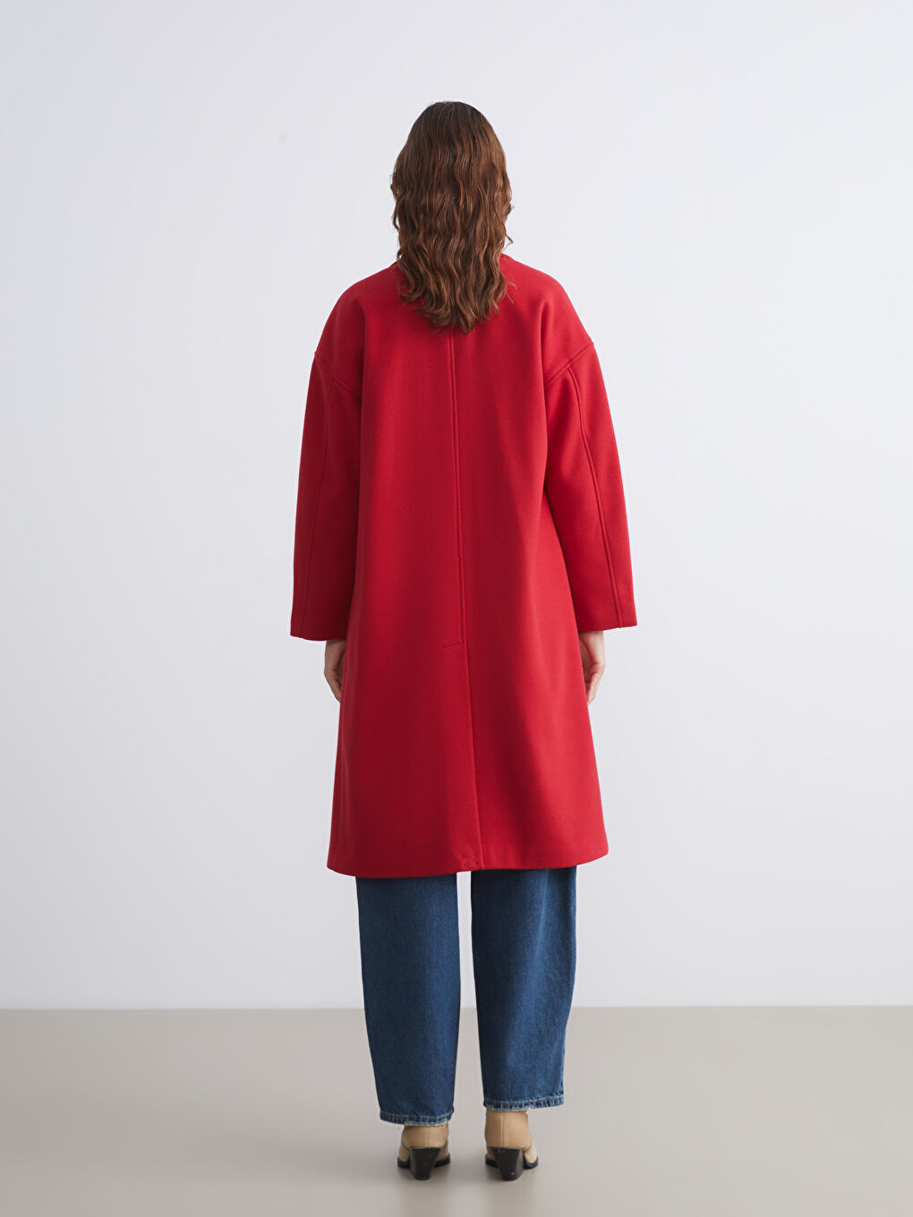 Двубортное Женское Пальто из Каше-4