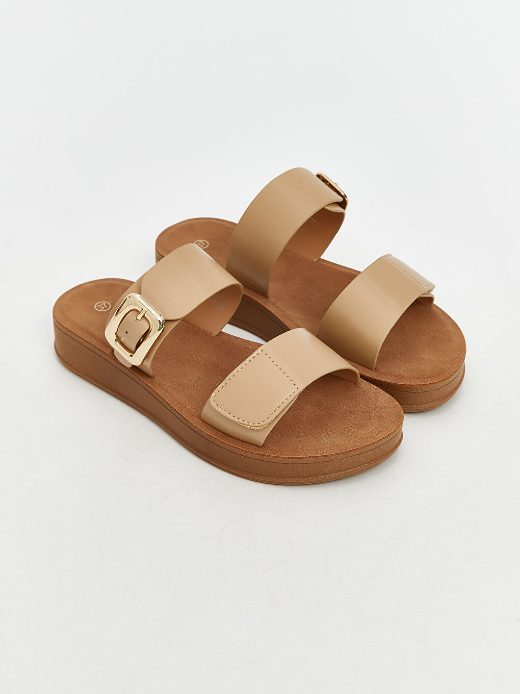 LCW STEPS Double Strap Women's Sliders -W5BO32Z8-EYM