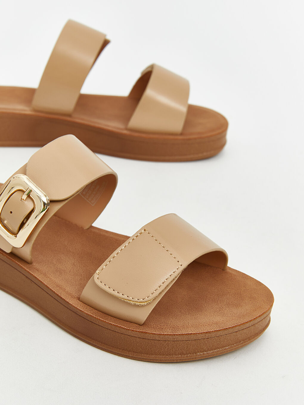 LCW STEPS Double Strap Women's Sliders -W5BO32Z8-EYM