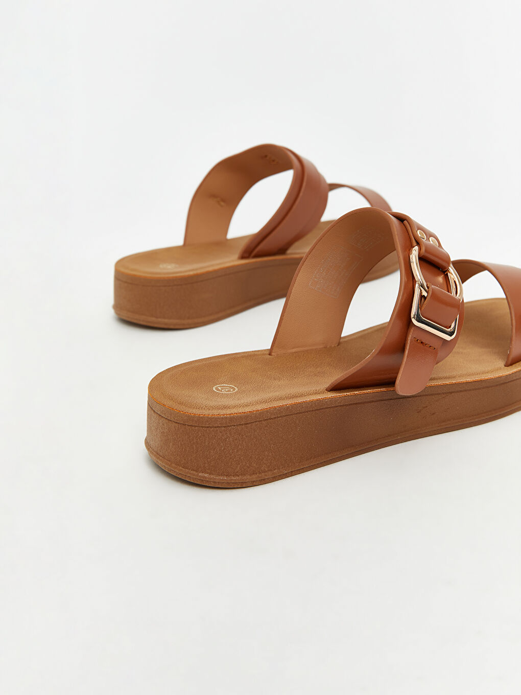LCW STEPS Faux Leather Women's Slippers -W5BO33Z8-E5N