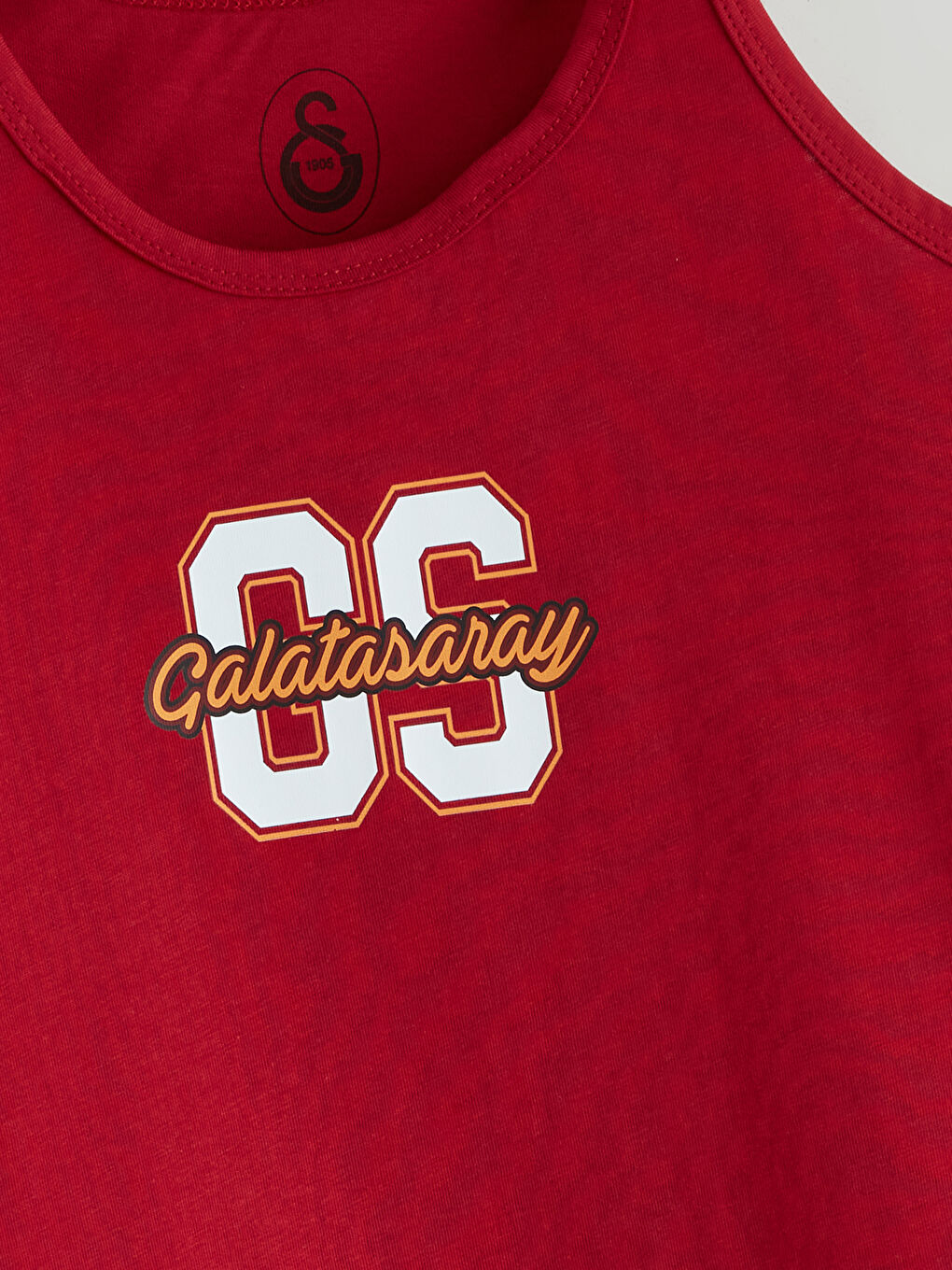 Kırmızı Bisiklet Yaka Galatasaray Baskılı Erkek Çocuk Atlet 2'li-2