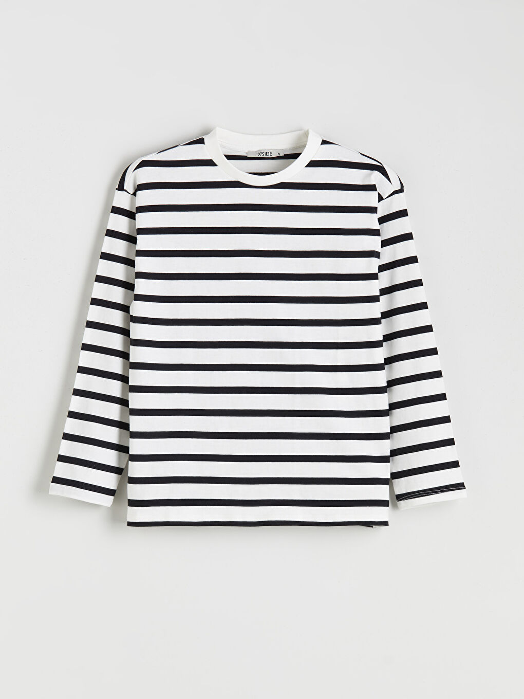 Crew Neck Striped Women's T-Shirt-4