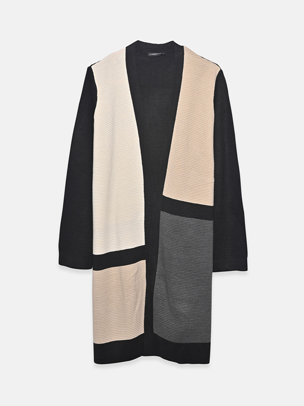 Pattern Thick Long Sleeve Cardigan Sweater