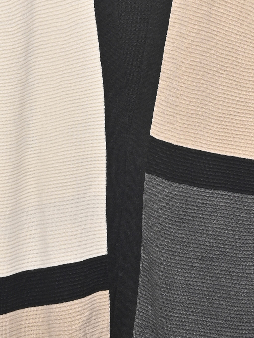 Pattern Thick Long Sleeve Cardigan Sweater-2