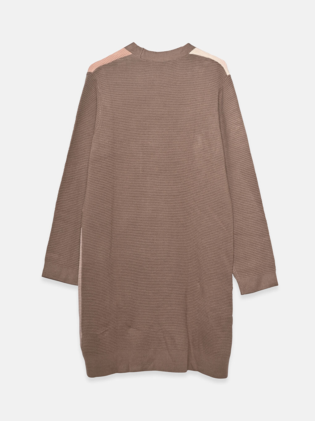 Pattern Thick Long Sleeve Cardigan Sweater-1