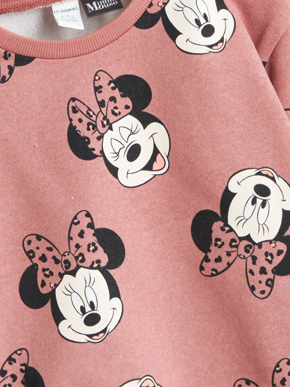 Minnie Mouse Printed Girls' Sweatshirt And Leggings 2-Piece Set-2