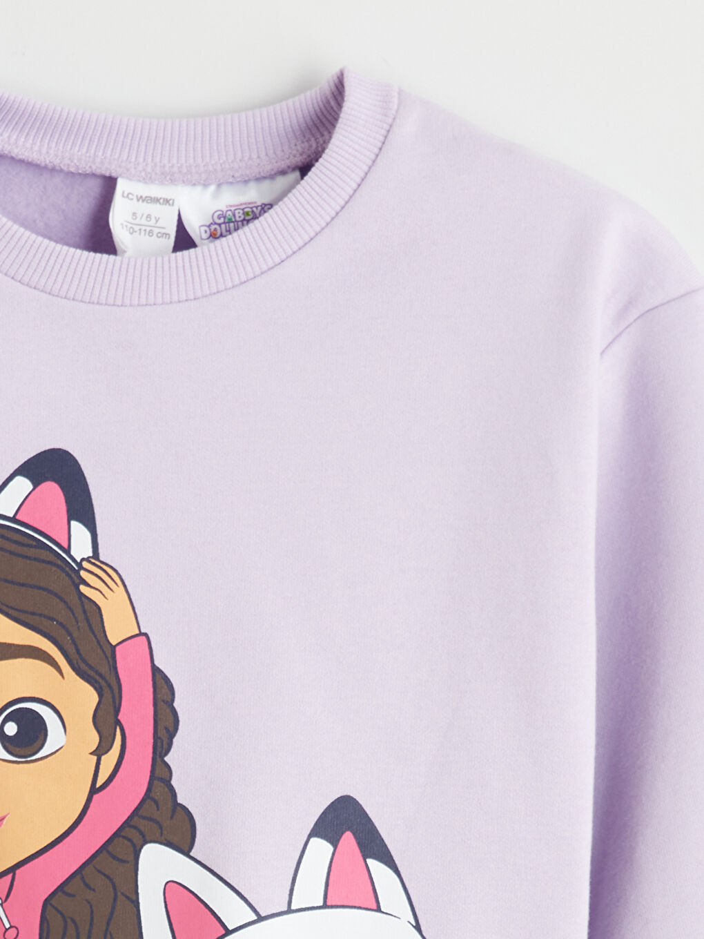 Lila Gabby's Dollhouse Lisanslı Kız Çocuk Sweatshirt-2