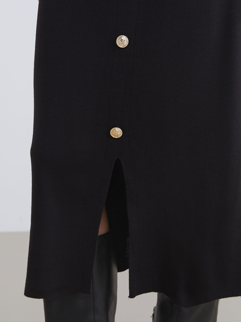Elastic Waist Knitwear Skirt-2