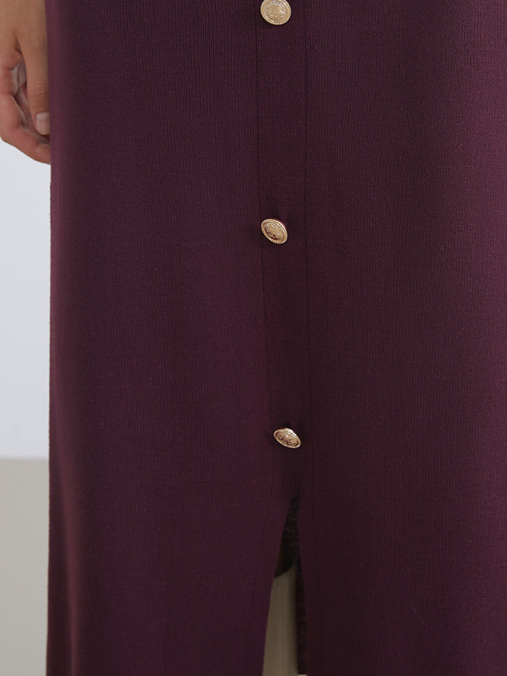 Elastic Waist Knitwear Skirt-2