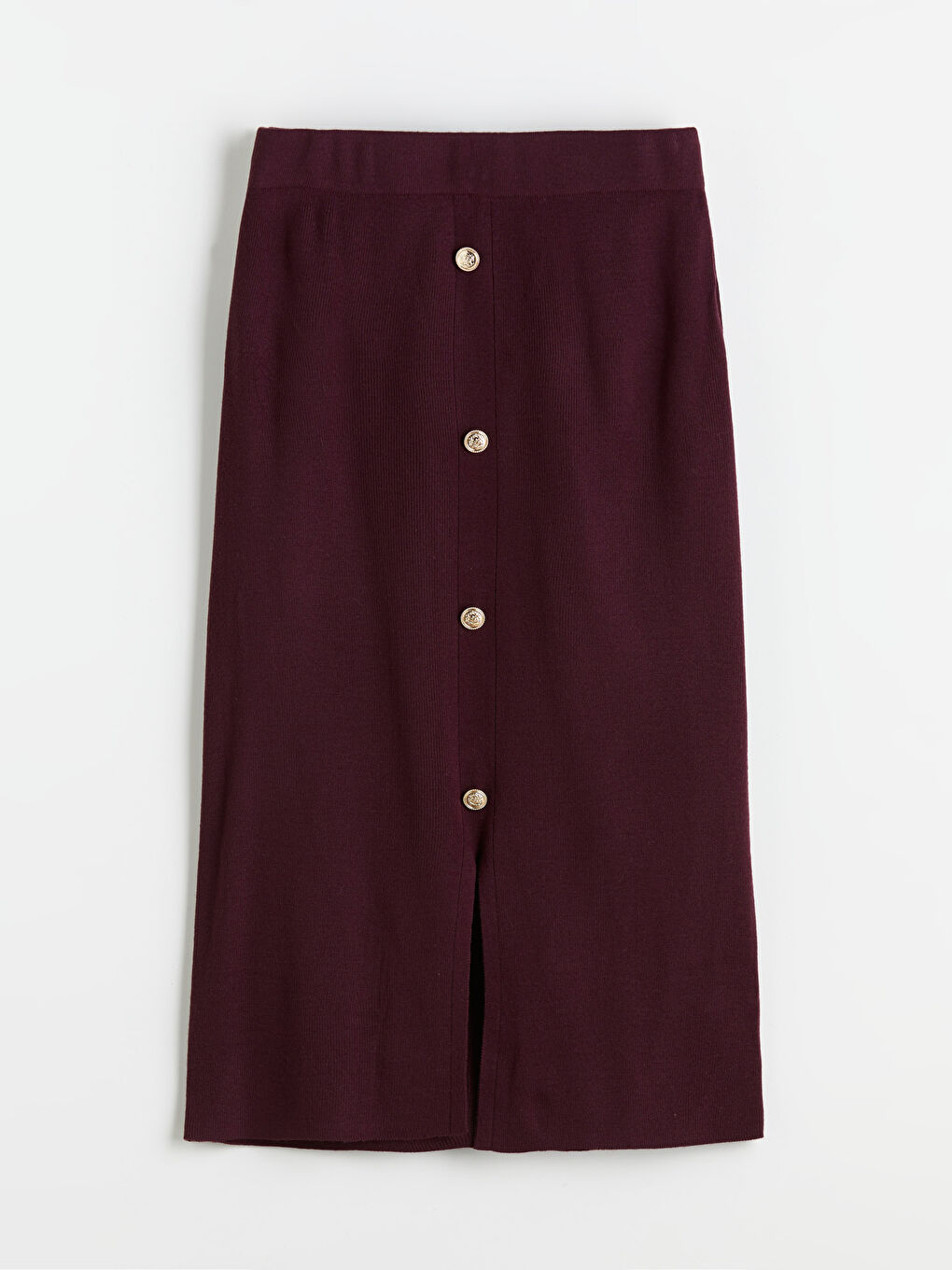 Elastic Waist Knitwear Skirt-4