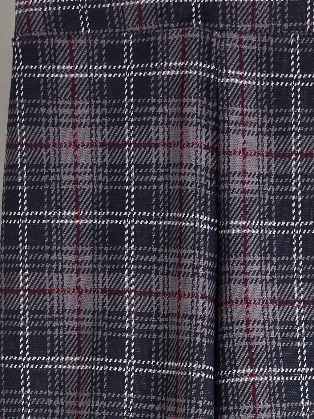 Брюки в клетку с эластичным поясом для девочек-3