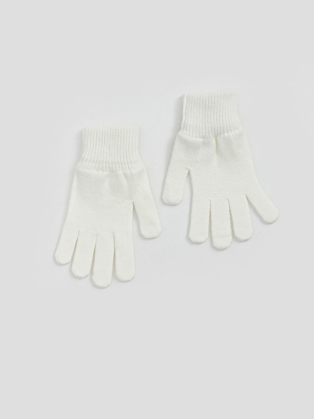 LCW ACCESSORIES Bej Basic Kız Çocuk Triko Eldiven