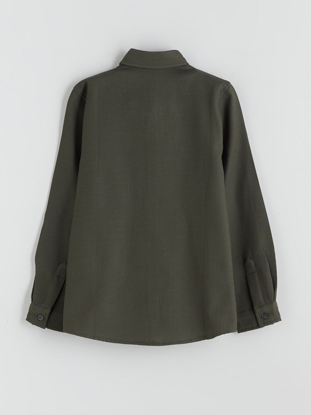 Long Sleeve Textured Boys' Shirt-1