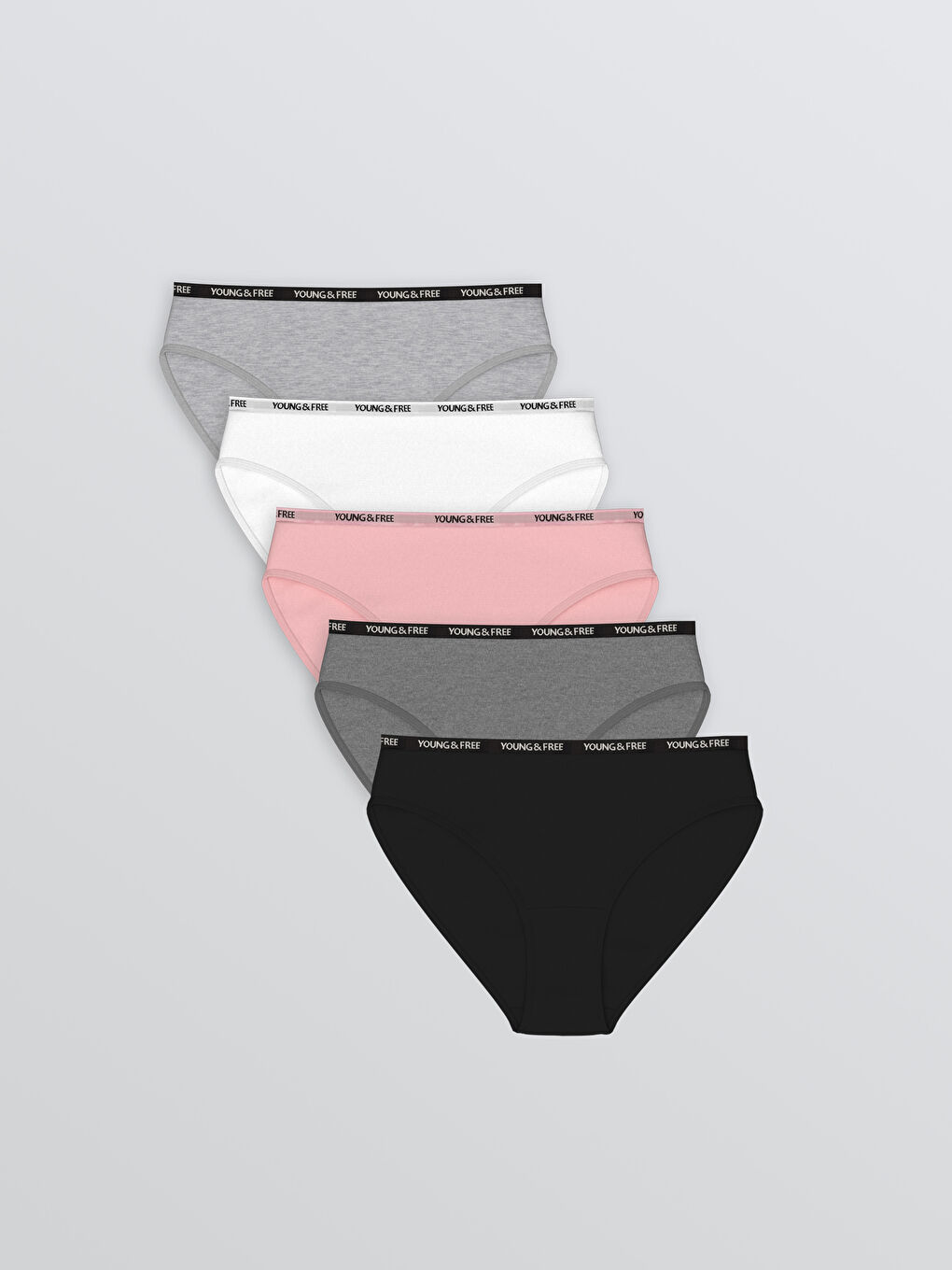 LCW Young Printed Bikini Knickers 5 Pack -W5BP52Z8-D3A
