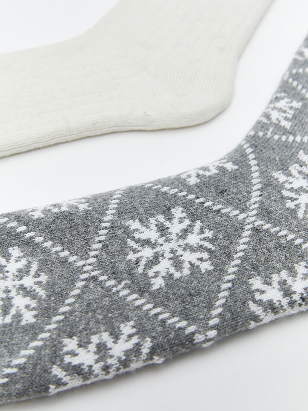 Wool Patterned Women's Sock Ankle Socks 2 Pack-1