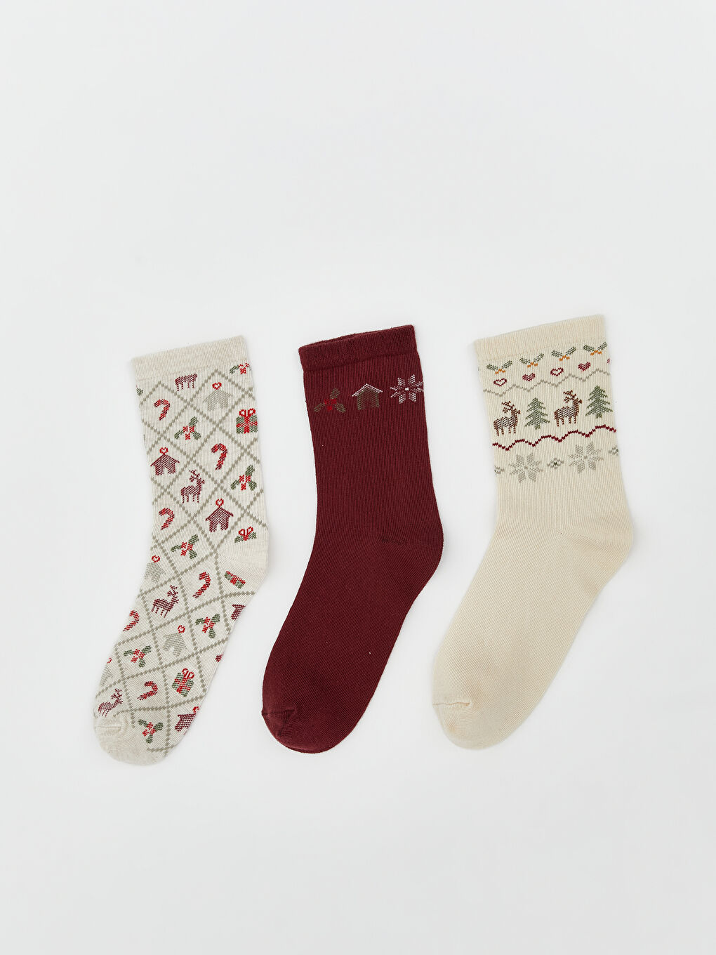 Christmas Themed Women's Ankle Socks 3-Pack