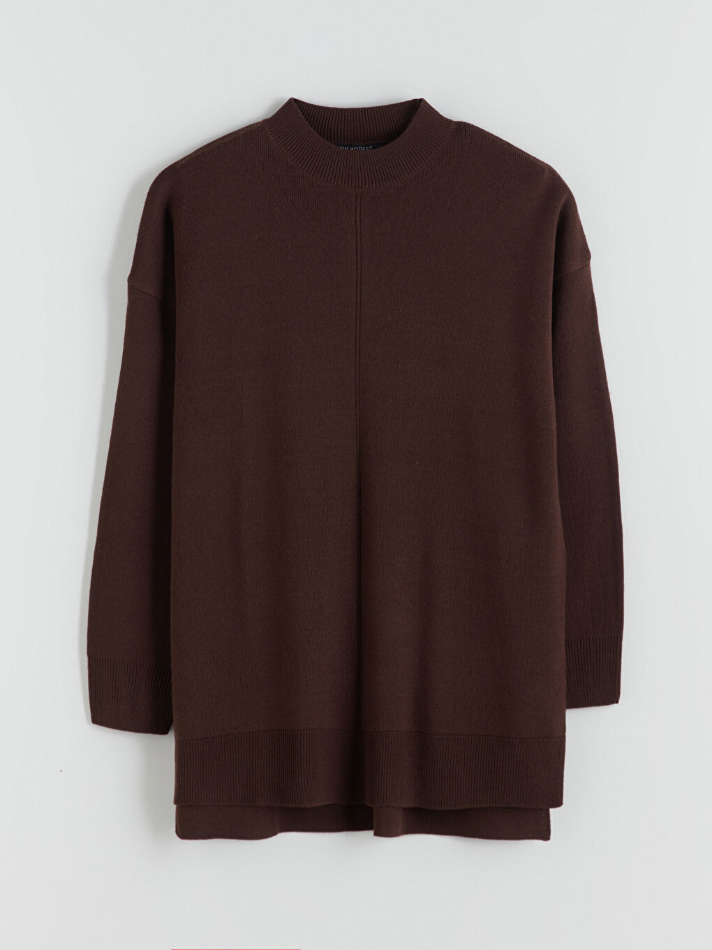 Funnel Neck Oversize Women's Knitwear Tunic-4