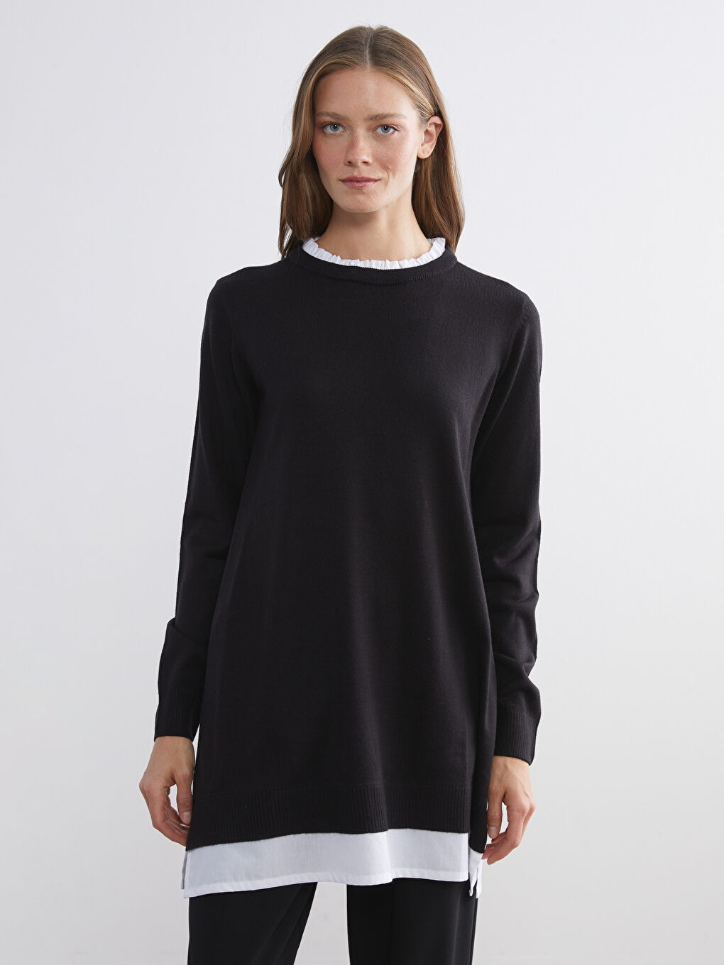 Okrugli izrez Ženska Trikotažna Tunika