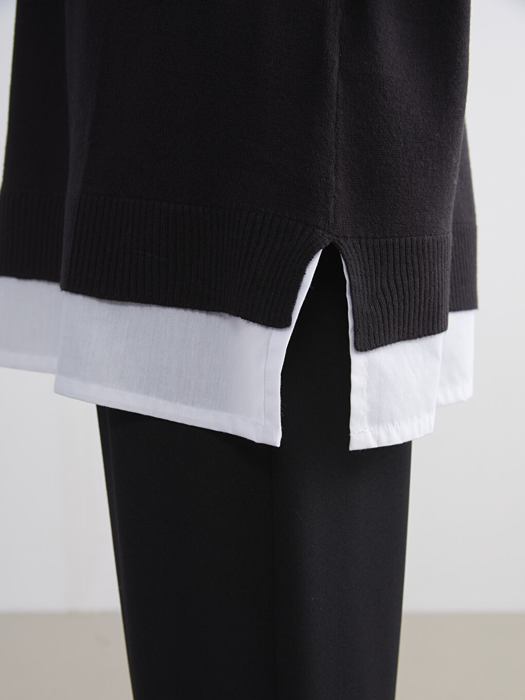 Okrugli izrez Ženska Trikotažna Tunika-2