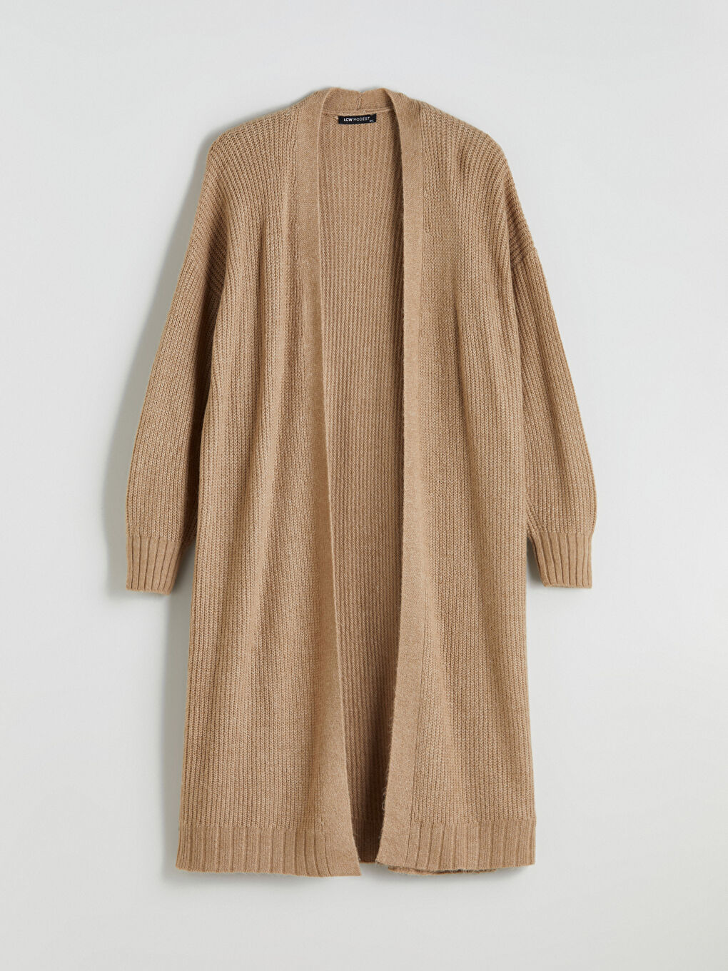 Shawl Collar Plain Oversize Women's Knitwear Cardigan-4