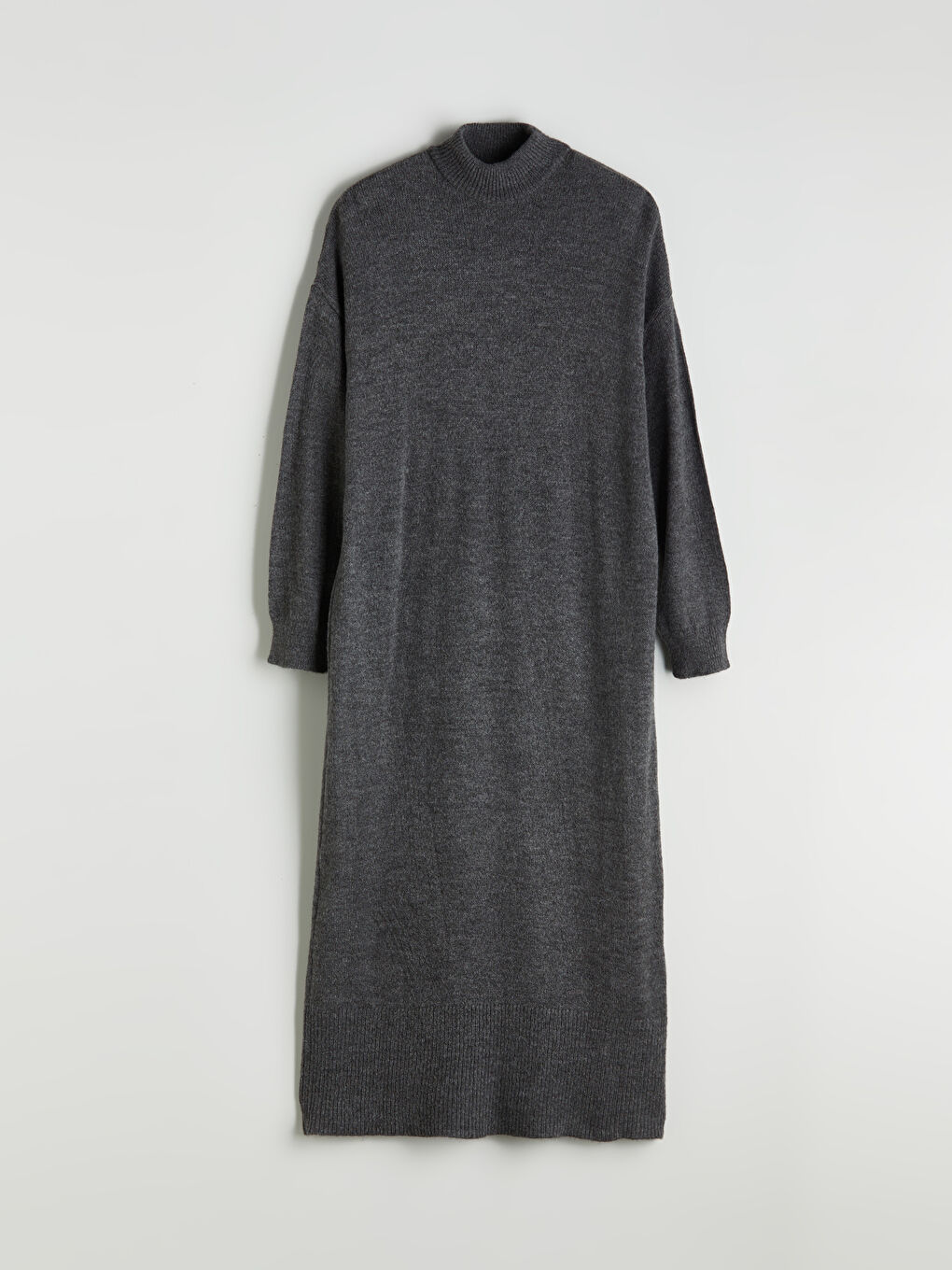 Funnel Neck Women's Knitwear Dress-4